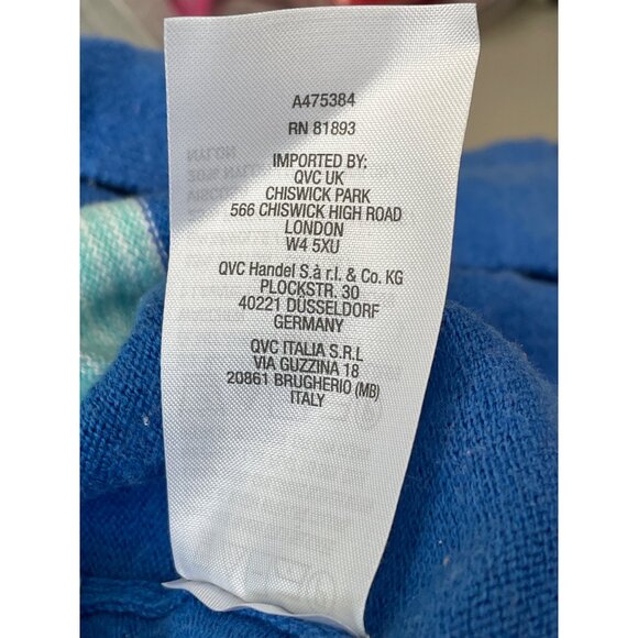 Denim and Co Reg Border Stripe Open Front Long Sleeve Cardigan Womens Small NEW - Picture 6 of 8